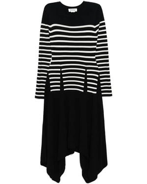 Monse Trompe L'Oeil Dart Knitted Dress - Black