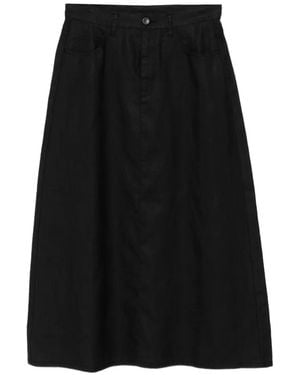 JNBY A-Line Rear-Slit Skirt - Black