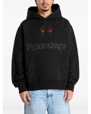 Pleasures Afterlife Embroidered Hoodie - Black