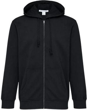 Comme des Garçons Train-Print Zip-Up Hoodie - Blue