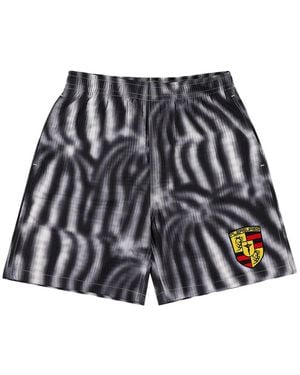 Pleasures Marble-Pattern Shorts - White