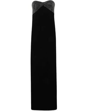 Roland Mouret Crystal-Embellished Strapless Maxi Dress - Black