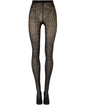 Wolford Strumpfhose Mit Panther-Print - Grau