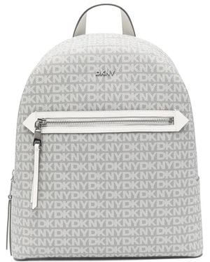 DKNY Bryant Ave Rugzak Met Logoplakkaat - Grijs