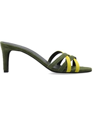 Furla Strap Heeled Sandals - Green