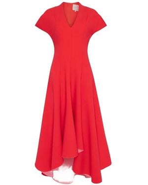 ROKSANDA Asymmetrisches Sapha Midikleid - Rot