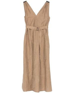 Brunello Cucinelli Mini Dress - Natural