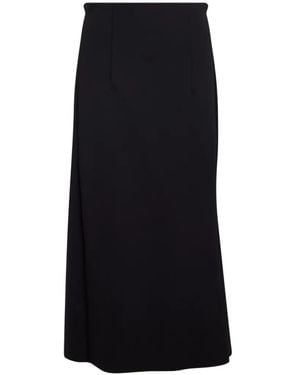 Philosophy Di Lorenzo Serafini High-Waisted Straight Midi Skirt - Black