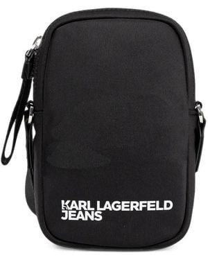 KARL LAGERFELD Zip Cross Body Bag - Black