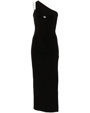 Nissa Asymmetric-Design Dress - Black