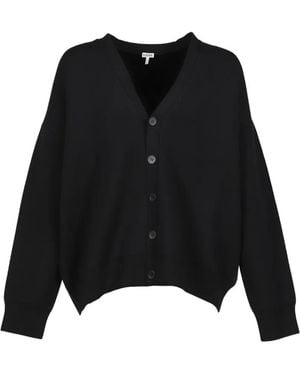 Loewe Cardigan Mit Knopfleiste - Schwarz