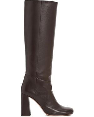 Fabiana Filippi Leather Knee-High Boots - Brown