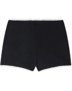 Sandro Elasticated-Waist Shorts - Black