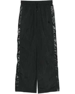 Anine Bing Maha Logo-Patch Track Pants - Black
