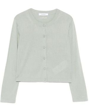 Max Mara Buttoned Cardigan - White