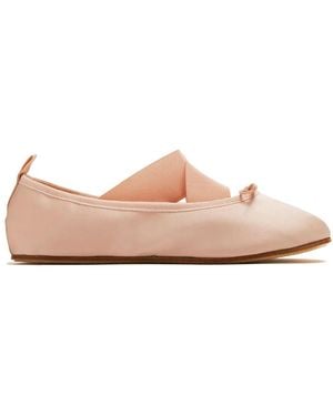 Repetto Crossed-Straps Ballerinas - Pink