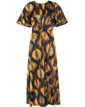 Ba&sh Soleil Midi Dress - Metallic