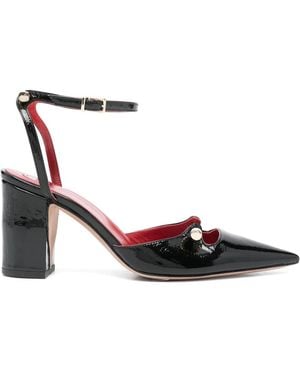 HARDOT 80Mm Leather Pumps - Black