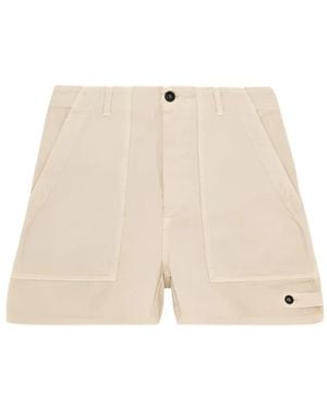 Fortela Patch Pocket Jim Shorts - Natural