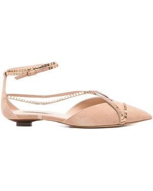 Casadei Pointed-toe Flat Court Shoes - Pink