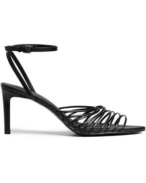 12 STOREEZ 80Mm Strappy Leather Sandals - White
