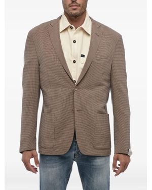 Corneliani Hopsack-Weave Half-Lined Blazer - Brown