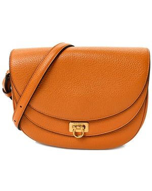 Ferragamo フラップ ショルダーバッグ - オレンジ