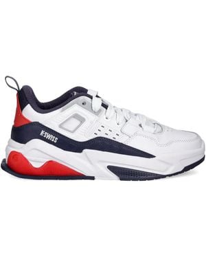 K-swiss Panelled Lace-Up Trainers - White