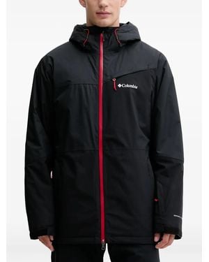 Columbia Chaqueta de esquí con capucha y cremallera - Negro