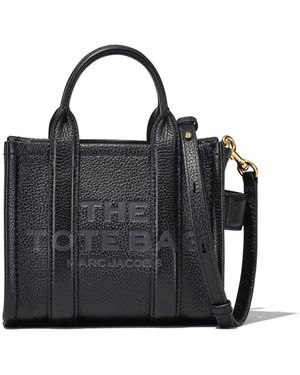 Marc Jacobs Borsa The Leather Crossbody Tote - Nero