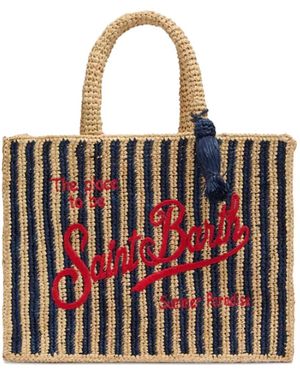 MC2 Saint Barth Collette Striped Tote Bag - Red