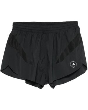 adidas By Stella McCartney Logo-Print Shorts - Black