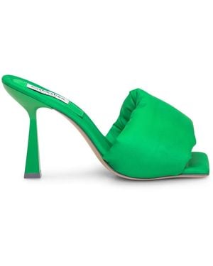 Sebastian Milano Mules Blast con tacón de 100 mm - Verde