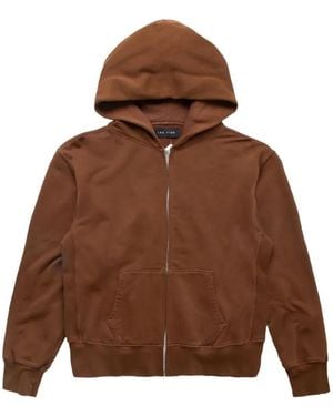 Les Tien Zip Hoodie - Brown