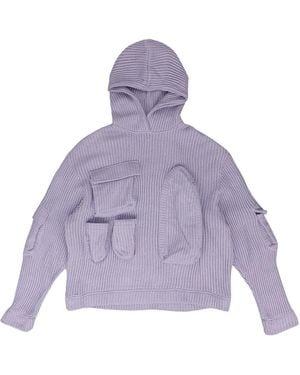 Who Decides War Multi-Pocket Hoodie - Purple