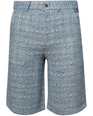 Amiri Boucle Side-Pockets Shorts - Blue
