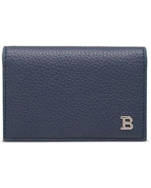 Bally Embossed Leather Cardholder - Blue