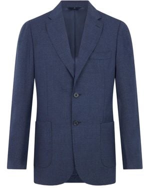 Brooks Brothers Hopsack Virgin-Wool Blazer - Blue