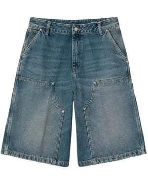 Carhartt Belt Loops Denim Shorts - Blue