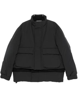 Sacai Layered-Design Padded Jacket - Black