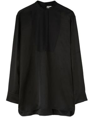 Jil Sander Thursday P.M. Linen-Blend Shirt - Black