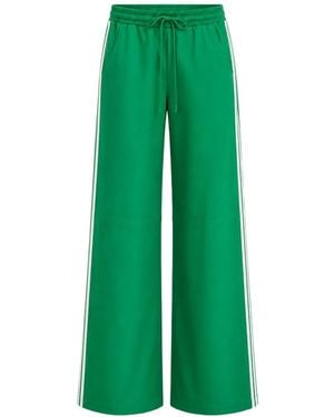 SPRWMN Side-Stripe Drawstring Track Pants - Green