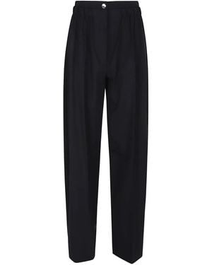 Sportmax Elastic-Waist Pants - Blue