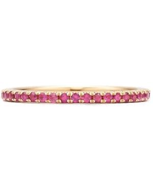 Kwiat Schmaler 18Kt Rotgoldring Mit Rubin - Pink