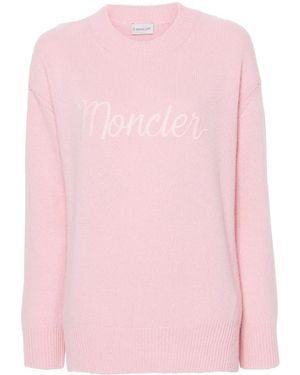 Moncler ロゴ プルオーバー - ピンク