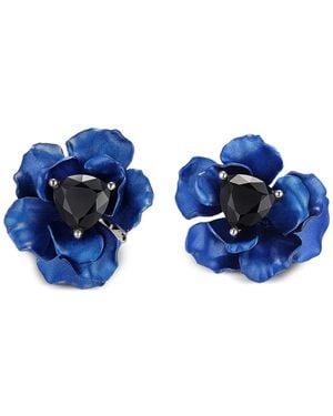 Anabela Chan 14K And 18K Vermeil Midnight Diamond Earrings - Blue