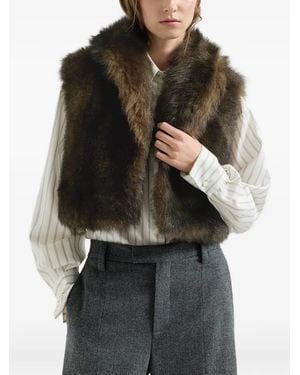 Brunello Cucinelli Soft Lammy Top - Bruin