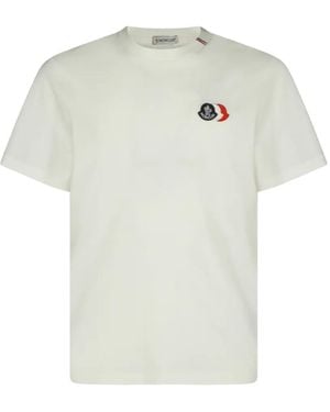 Moncler Logo-Appliqué T-Shirt - White