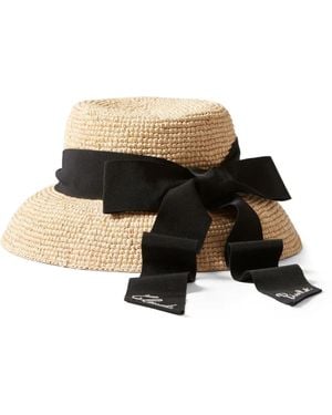 Claudie Pierlot Bow-Detail Hat - Zwart