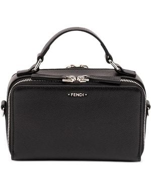 Fendi Leren Shopper - Zwart